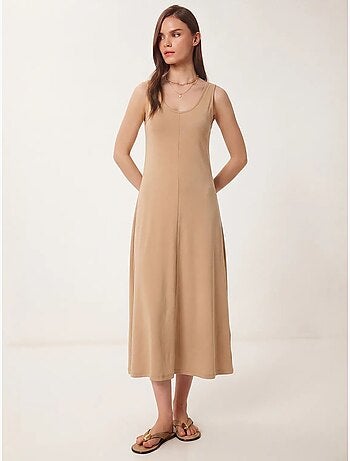 Robe midi à col en u istanbul