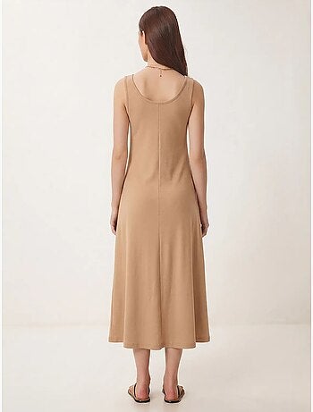 Robe midi à col en u istanbul