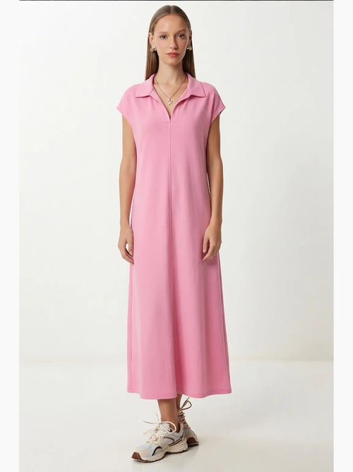 Robe midi à col polo et poche, istanbul - Kiabi Robe midi à col polo et poche, istanbul - Kiabi
