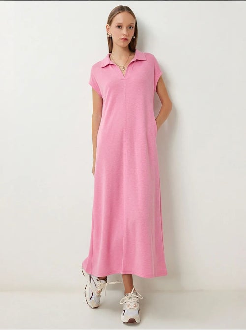 Robe midi à col polo et poche, istanbul - Kiabi Robe midi à col polo et poche, istanbul - Kiabi