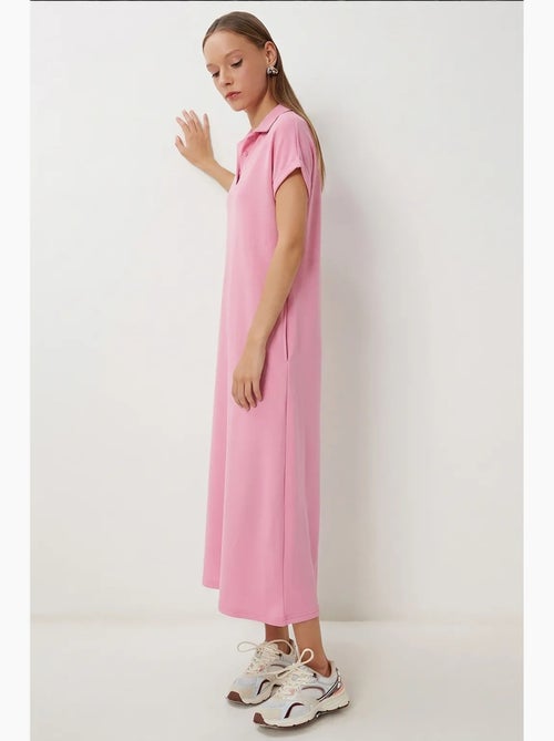 Robe midi à col polo et poche, istanbul - Kiabi Robe midi à col polo et poche, istanbul - Kiabi
