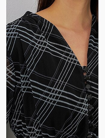 Robe midi à imprimé léopard et col v bdart