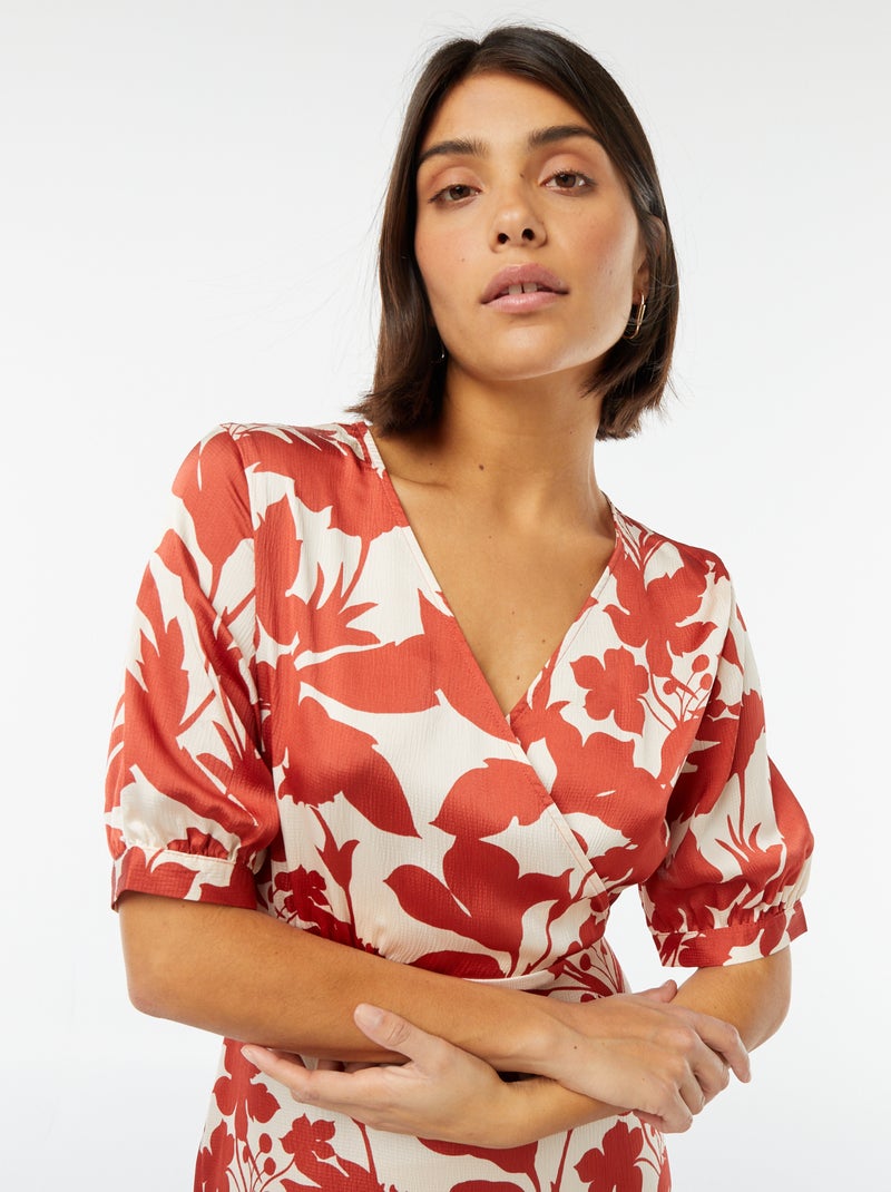 Robe Midi Vintage à Motifs Géométriques Colorés - Taille 36 - Occasion Très Bon état