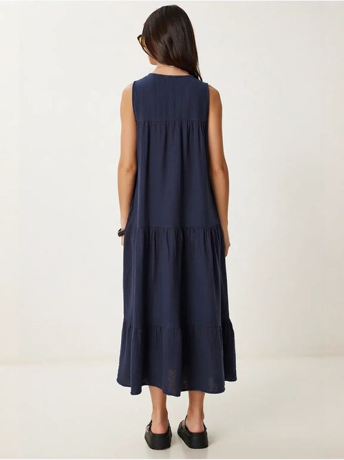 Robe midi à volants et col en v istanbul - Kiabi Robe midi à volants et col en v istanbul - Kiabi