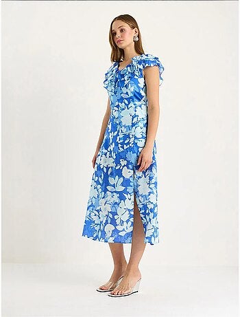 Robe midi à volants lucci