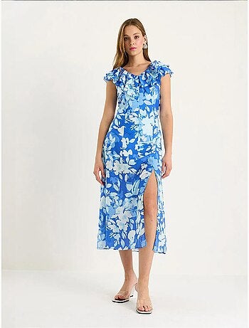 Robe midi à volants lucci
