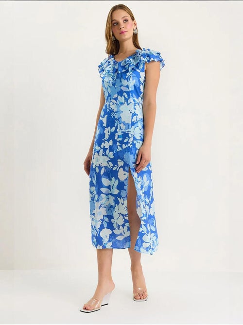 Robe midi à volants lucci - Kiabi Robe midi à volants lucci - Kiabi