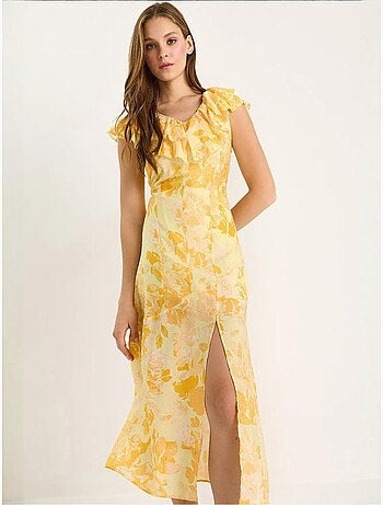 Robe midi à volants lucci
