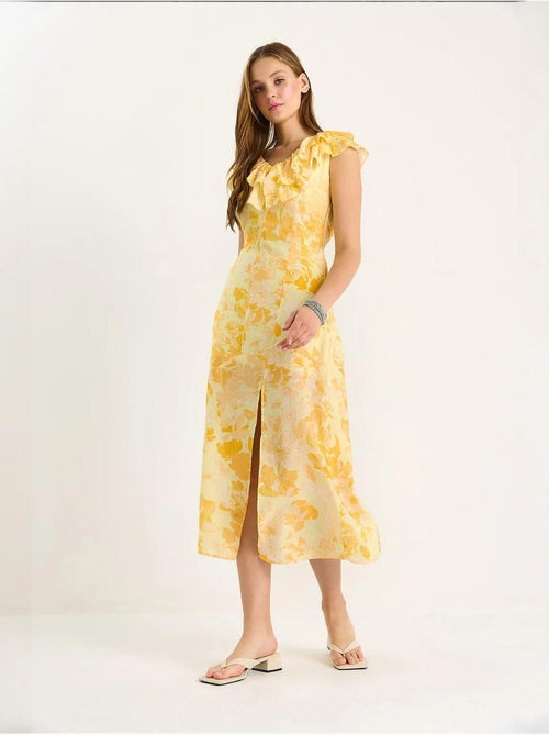 Robe midi à volants lucci - Kiabi Robe midi à volants lucci - Kiabi