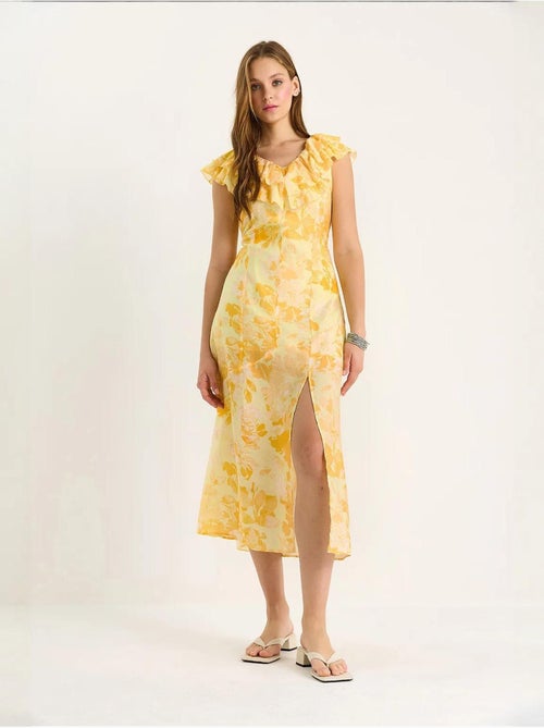 Robe midi à volants lucci - Kiabi Robe midi à volants lucci - Kiabi
