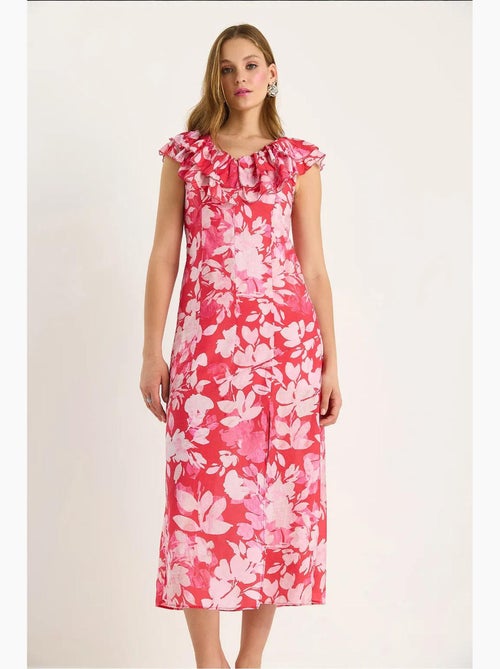 Robe midi à volants lucci - Kiabi