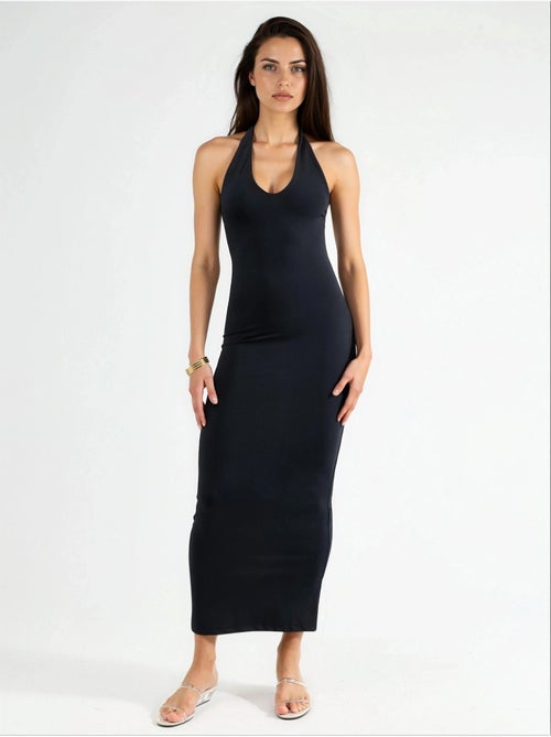 Robe midi asymétrique à col en v busem - Kiabi Robe midi asymétrique à col en v busem - Kiabi