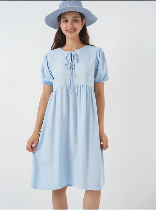 Robe midi avec fermeture à nœud papillon bdart - Kiabi Robe midi avec fermeture à nœud papillon bdart - Kiabi