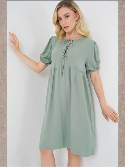 Robe midi avec fermeture à nœud papillon bdart - Kiabi Robe midi avec fermeture à nœud papillon bdart - Kiabi