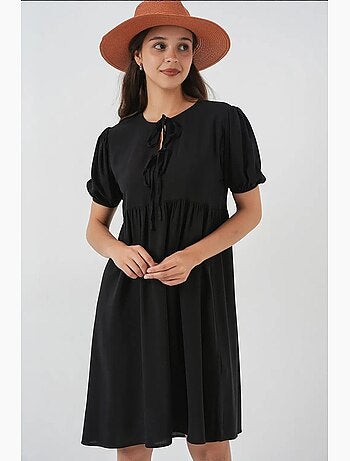 Robe midi avec fermeture à nœud papillon bdart