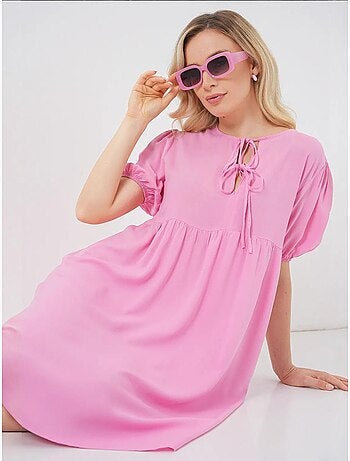 Robe midi avec fermeture à nœud papillon bdart