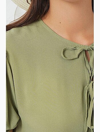 Robe midi avec fermeture à nœud papillon bdart