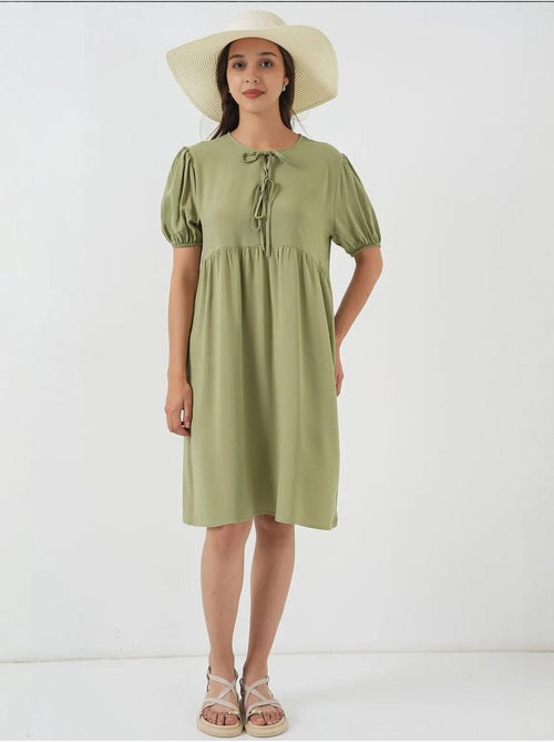 Robe midi avec fermeture à nœud papillon bdart - Kiabi