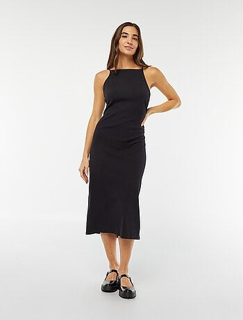Robe midi avec fines bretelles