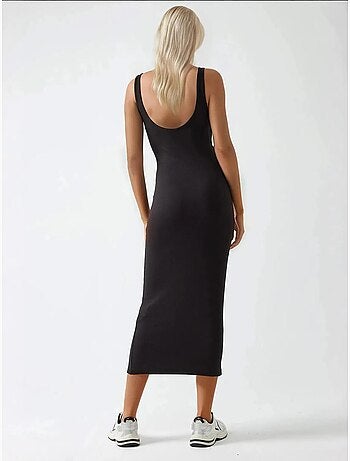 Robe midi basique douce au toucher