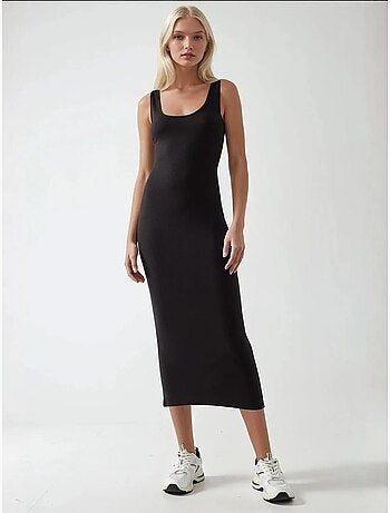 Robe midi basique douce au toucher