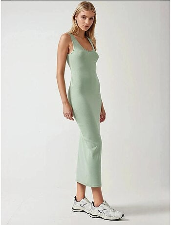 Robe midi basique douce au toucher
