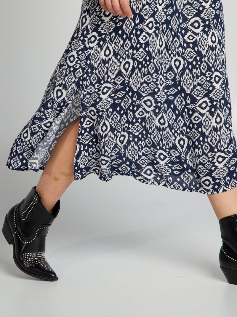 Robe midi Bleu marine - Kiabi
