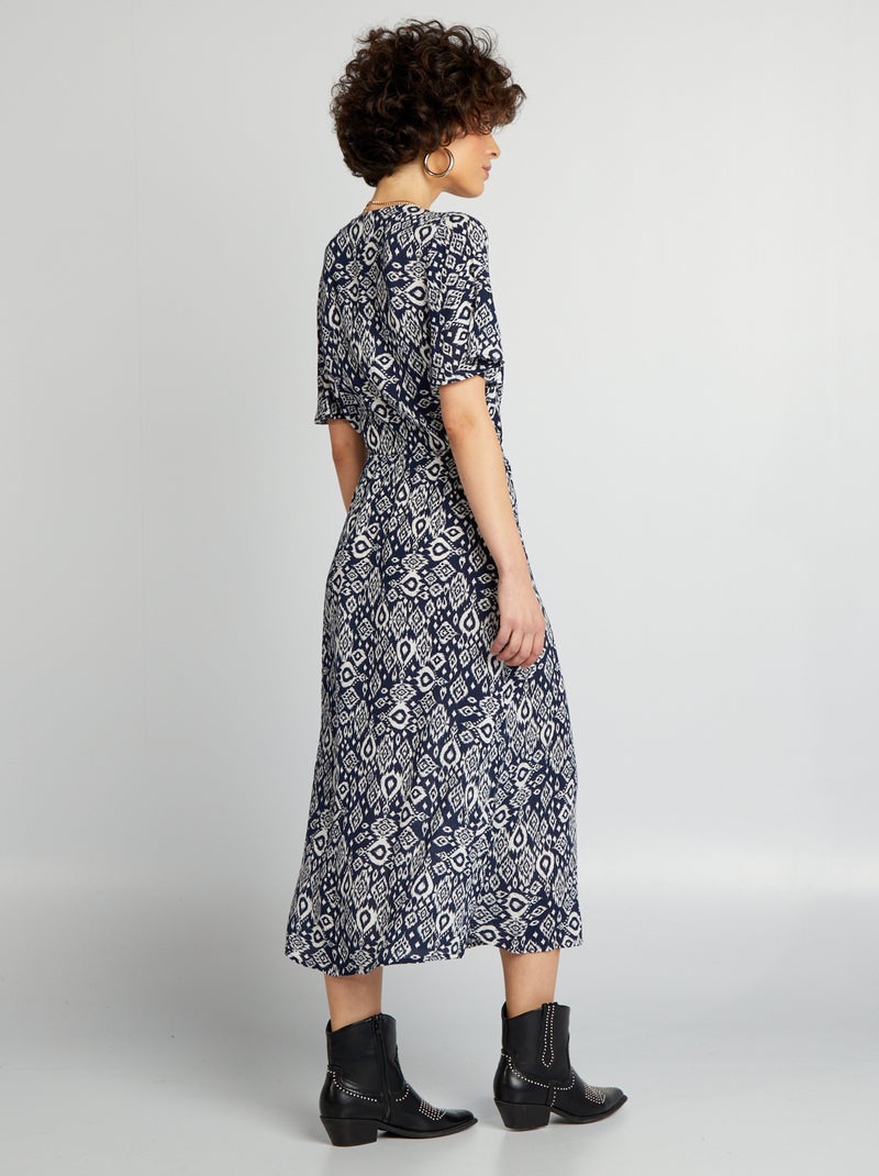 Robe midi Bleu marine - Kiabi