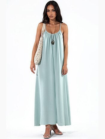 Robe midi bohème à col en u hiccup