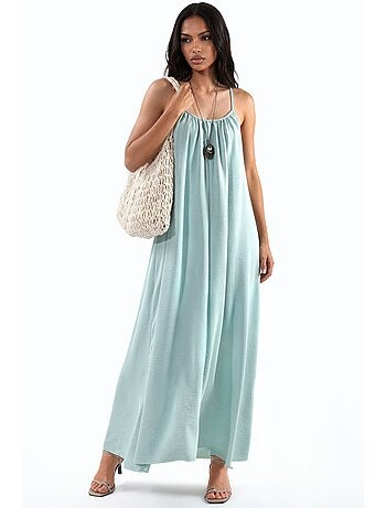 Robe midi bohème à col en u hiccup