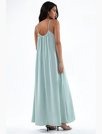 Robe midi bohème à col en u hiccup