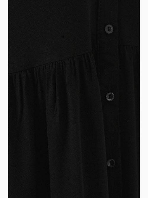 Robe midi boutonnée sans manches avec col chemise bdart - Kiabi Robe midi boutonnée sans manches avec col chemise bdart - Kiabi