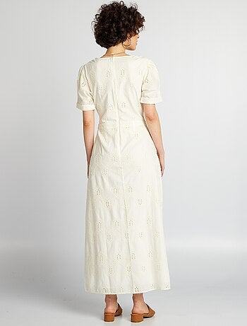 Robe Midi Brodée Little Mistress - Taille 12 - Bleu Marine - Pour Occasion Habillée