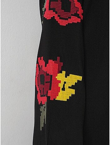 Robe midi brodée bdart