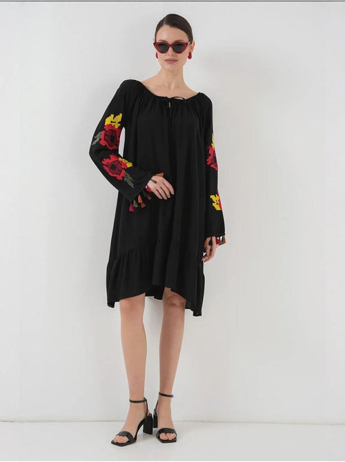 Robe midi brodée bdart - Kiabi Robe midi brodée bdart - Kiabi