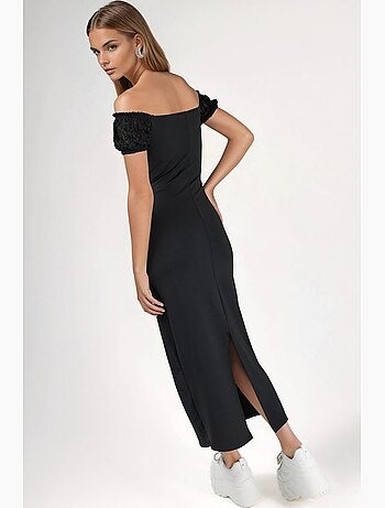 Robe midi bustier avec détails en dentelle hiccup