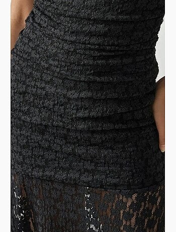 Robe midi bustier en dentelle hiccup