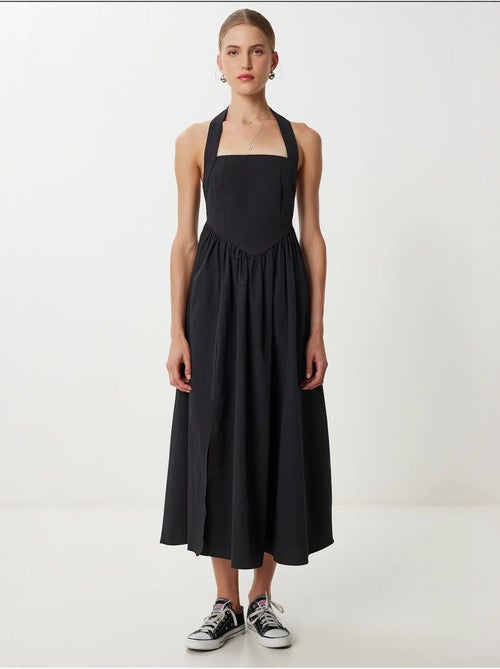 Robe midi cintrée à col carré istanbul - Kiabi Robe midi cintrée à col carré istanbul - Kiabi
