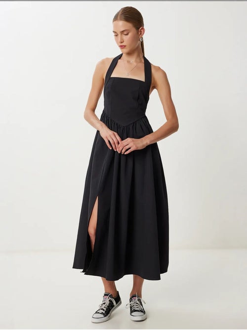 Robe midi cintrée à col carré istanbul - Kiabi Robe midi cintrée à col carré istanbul - Kiabi