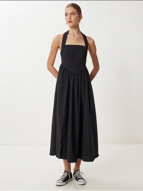 Robe midi cintrée à col carré istanbul - Kiabi Robe midi cintrée à col carré istanbul - Kiabi