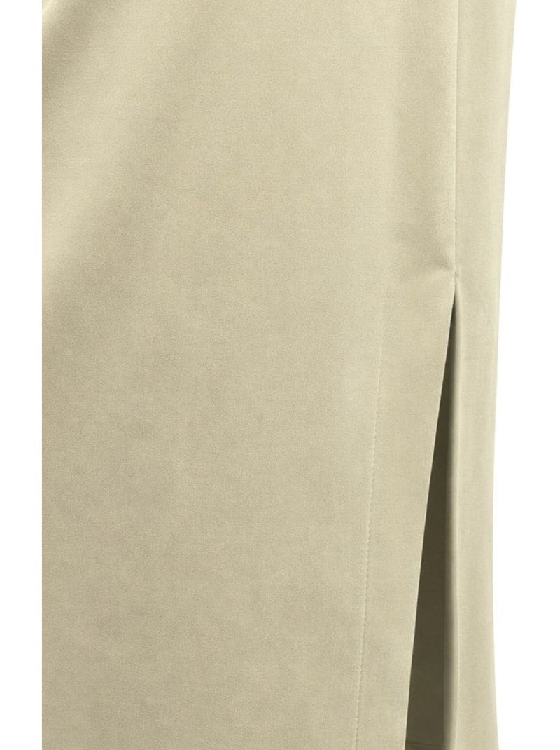 Robe midi cintrée à col rond mixray Kaki - Kiabi