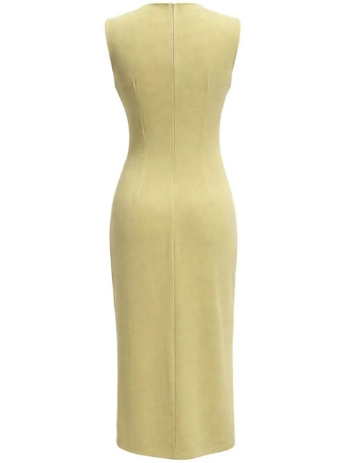 Robe midi cintrée à col rond mixray - Kiabi Robe midi cintrée à col rond mixray - Kiabi