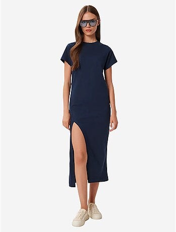 Robe midi cintrée à fente latérale istanbul