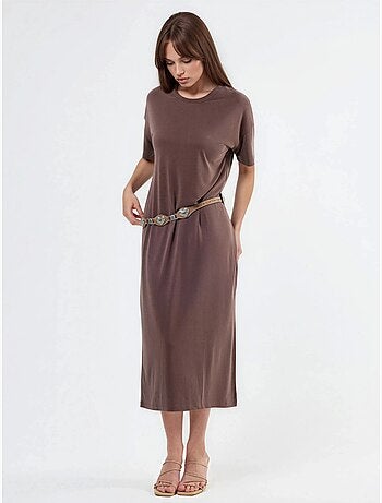 Robe midi coupe décontractée