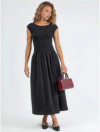 Robe midi décontractée à col rond busem