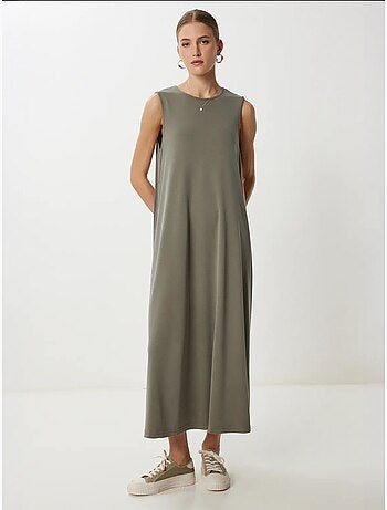 Robe midi décontractée et ample avec poches istanbul