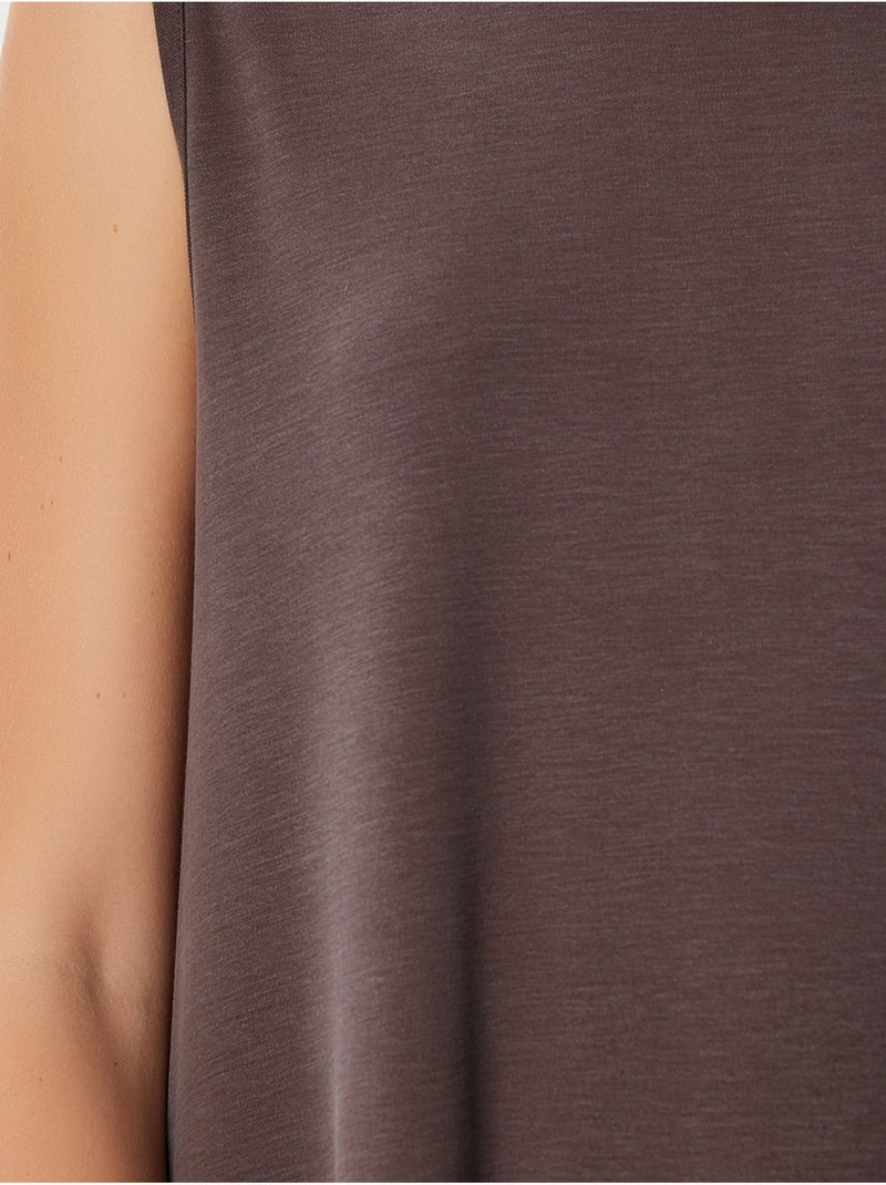 Robe midi décontractée et ample avec poches istanbul Marron chocolat - Kiabi