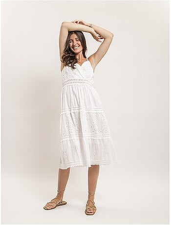 Robe midi dentelle ILOE