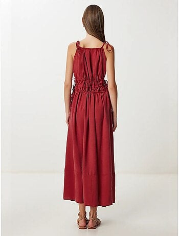 Robe midi dos nu à nouer istanbul