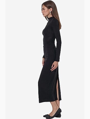 Robe midi droite en jersey busem